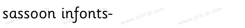 sassoon infonts字体转换 sassoon infonts字体转换